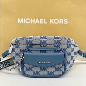 MICHAEL KORS Maisie Large Logo 2-in-1 Sling
Waist Fanny Pack Crossbody